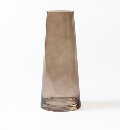 Glassvase Smoked gråbrun 30 cm Glassvase Smoked gråbrun 30 cm